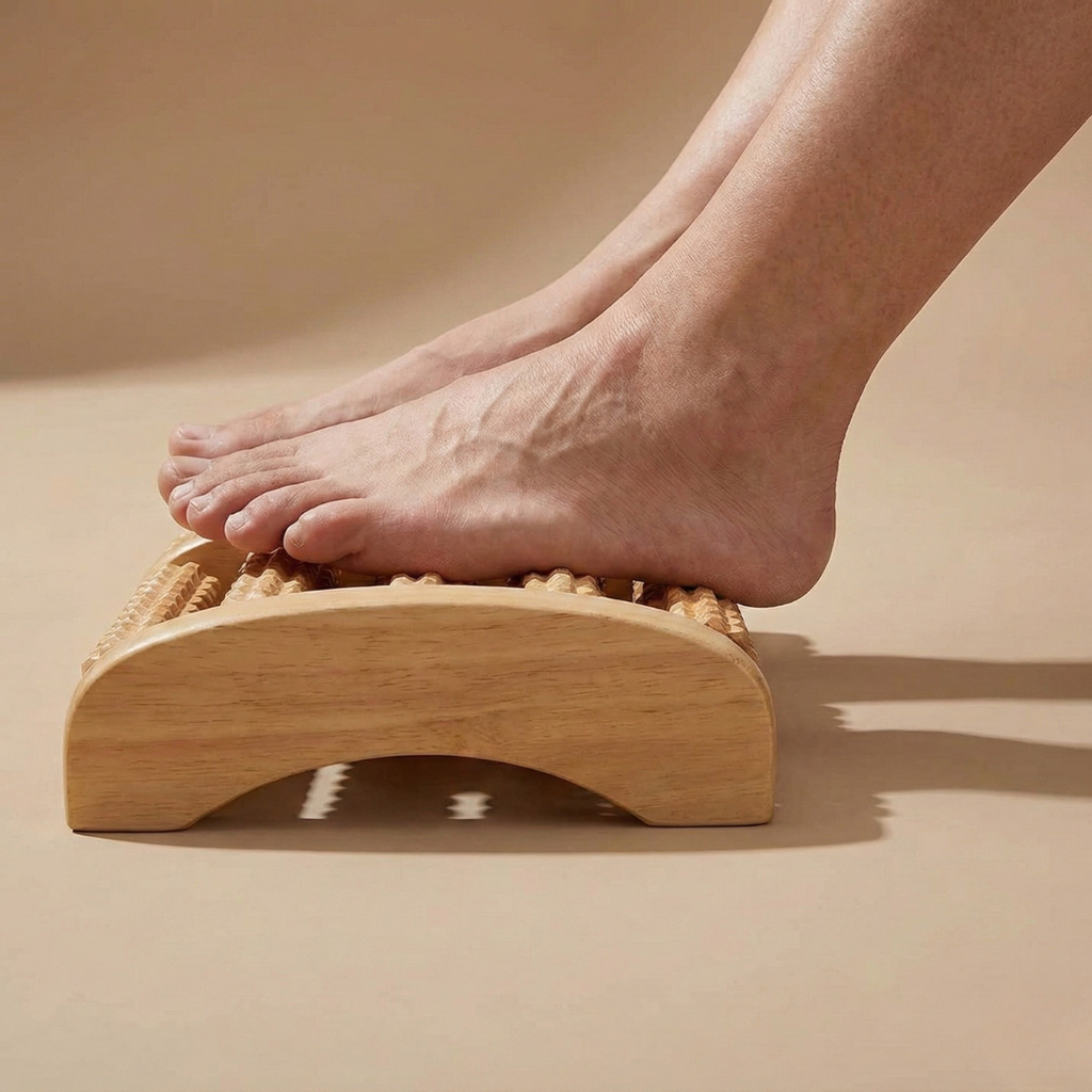 Wooden Foot Massage Roller