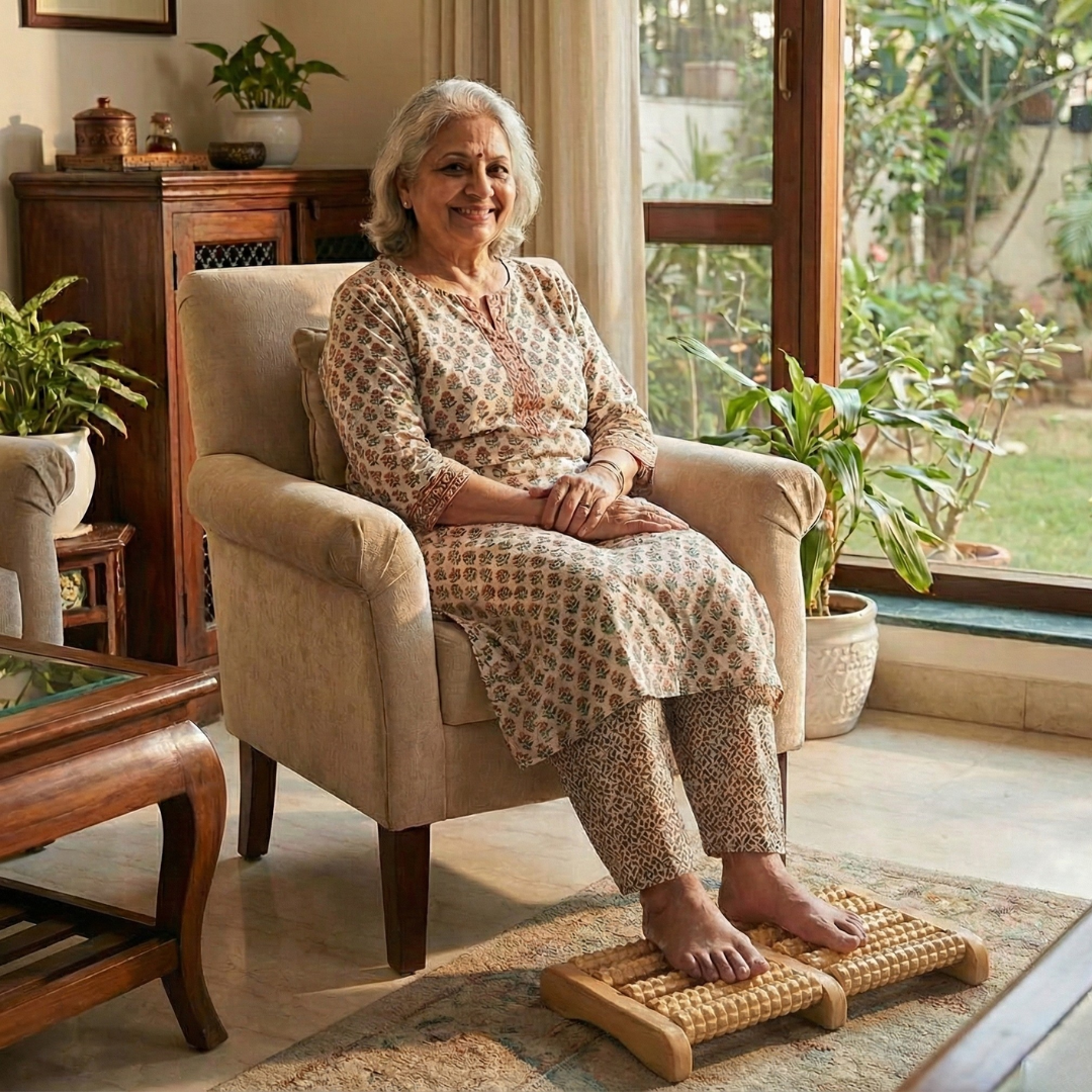 Wooden Foot Massage Roller